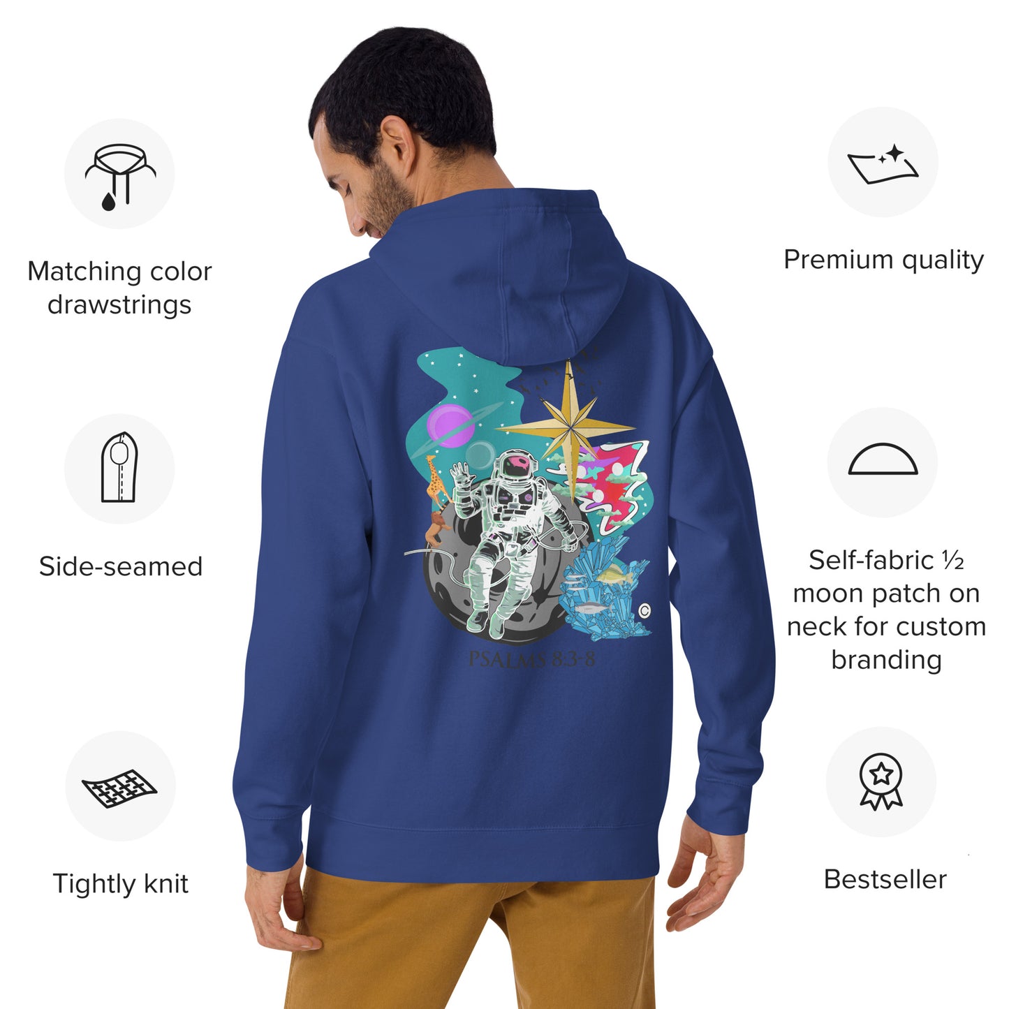 Psalm 8:3-8 Men's Hoodie