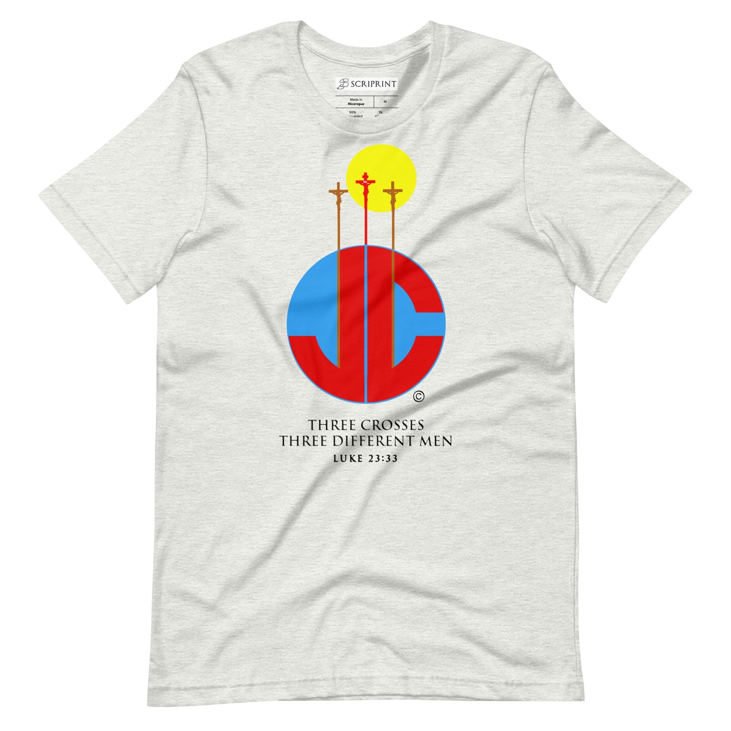 Three Crosses Unisex t-shirt