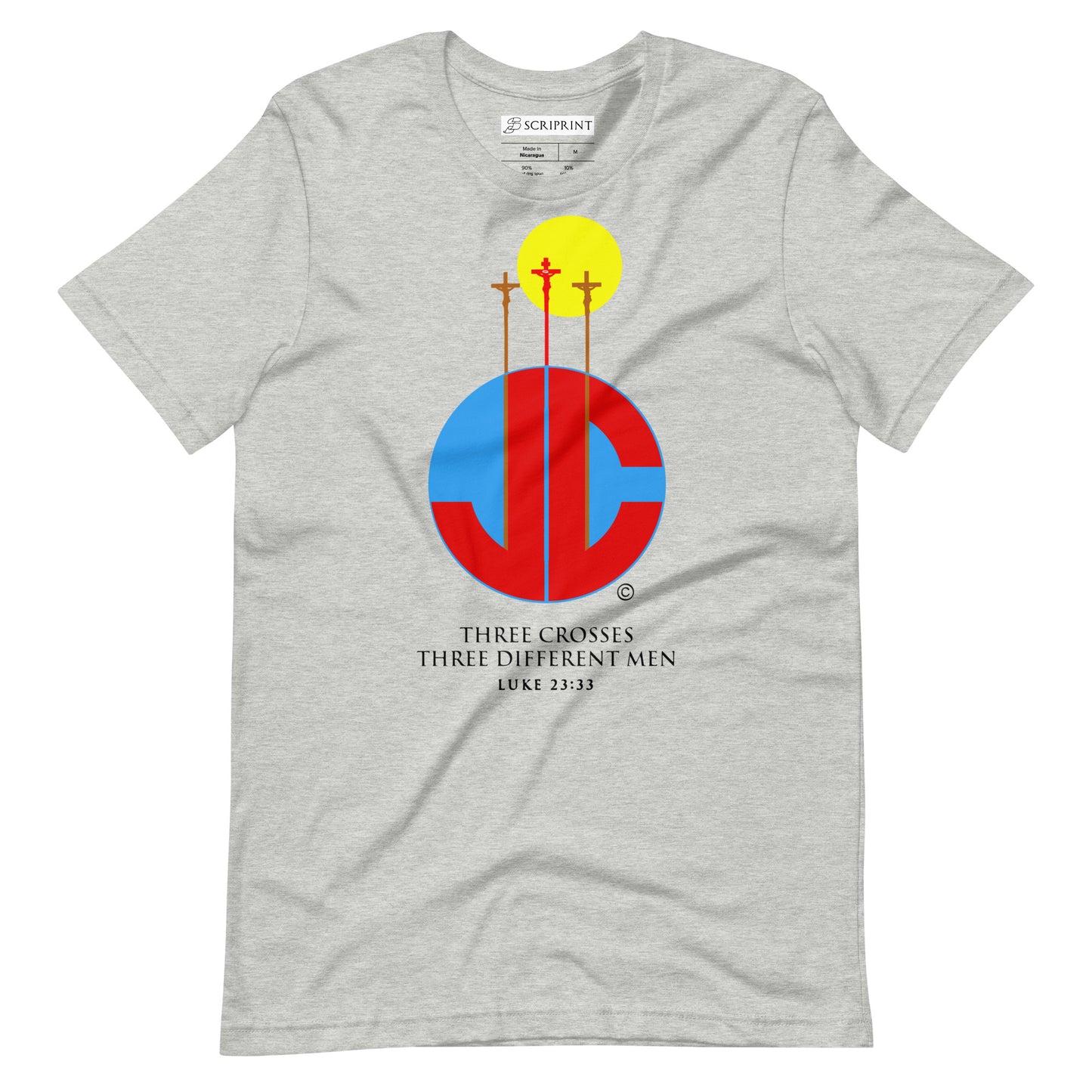 Three Crosses Unisex t-shirt
