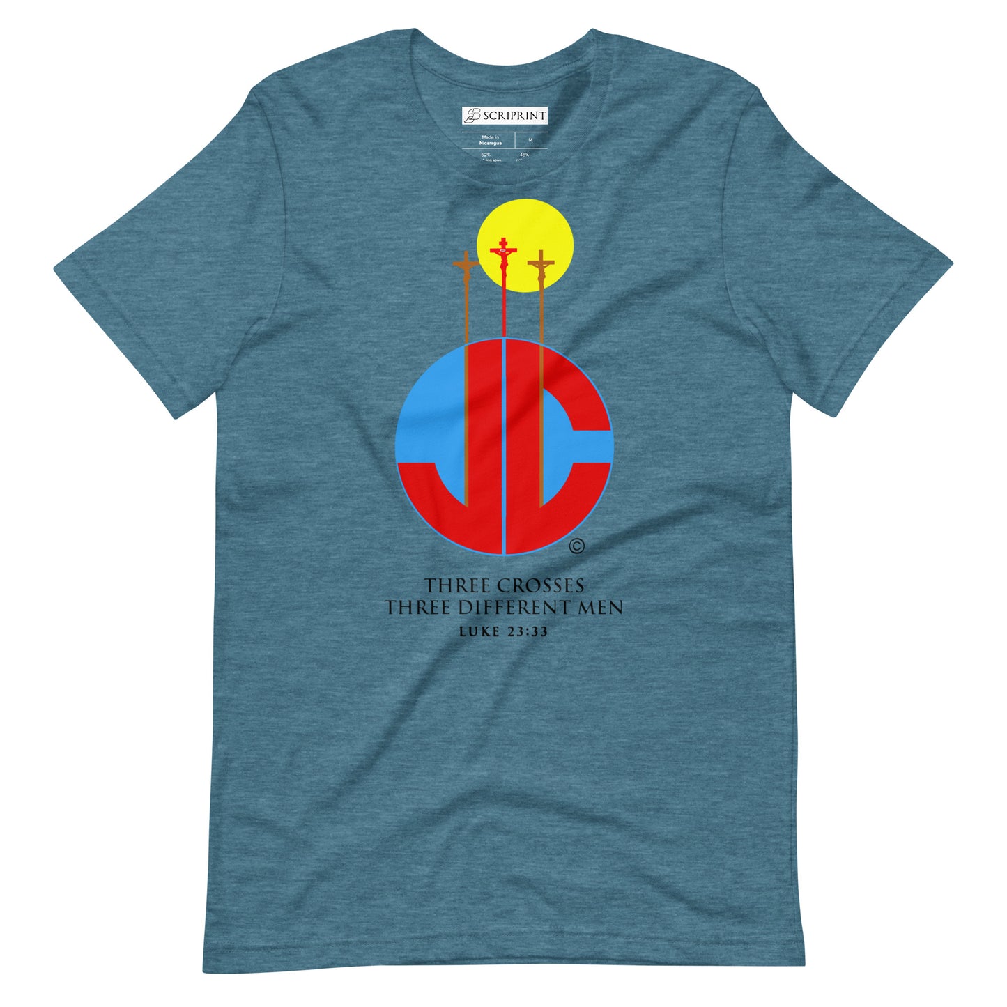 Three Crosses Unisex t-shirt