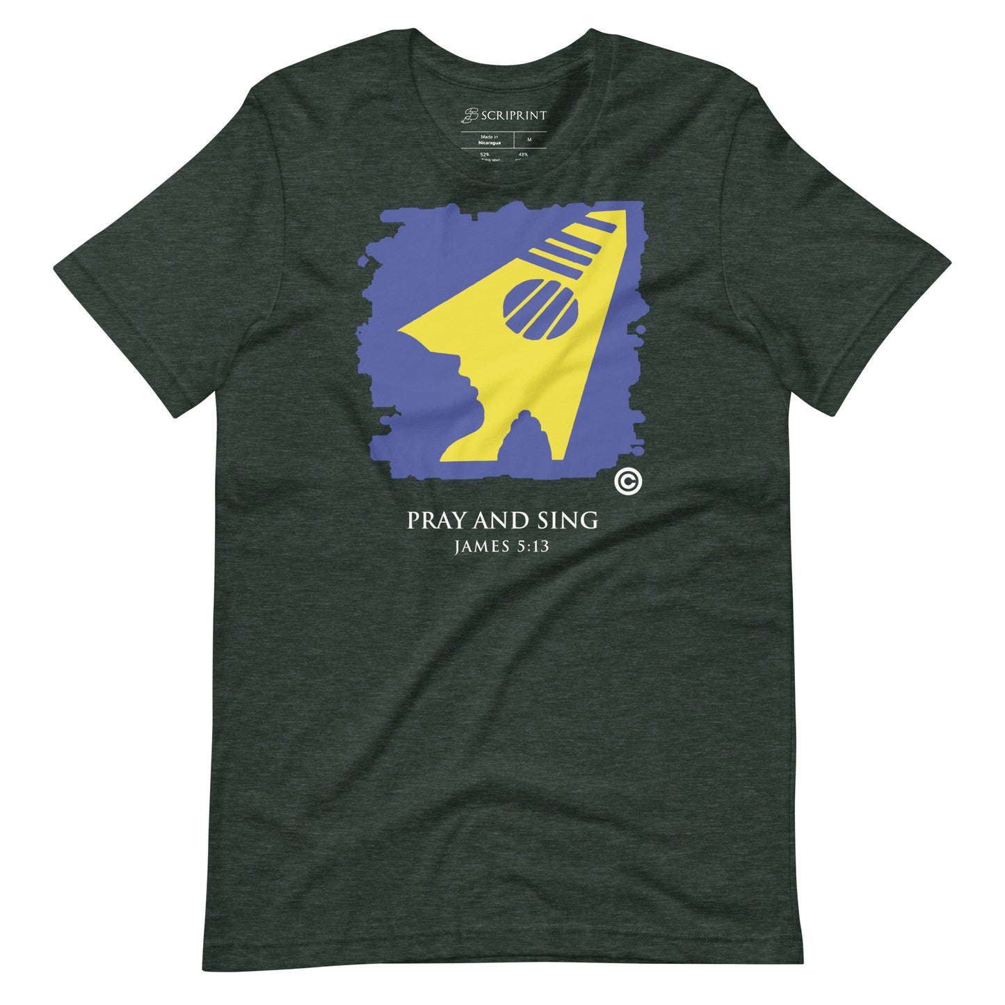 Pray and Sing Dark-Colored Unisex T-Shirt