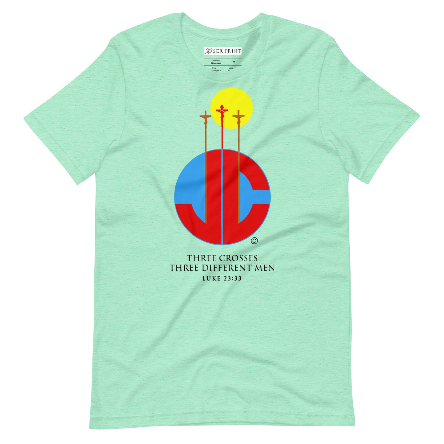 Three Crosses Unisex t-shirt
