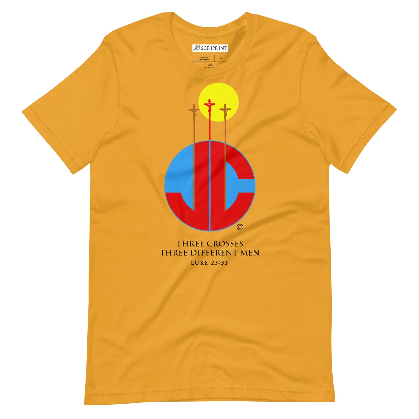 Three Crosses Unisex t-shirt