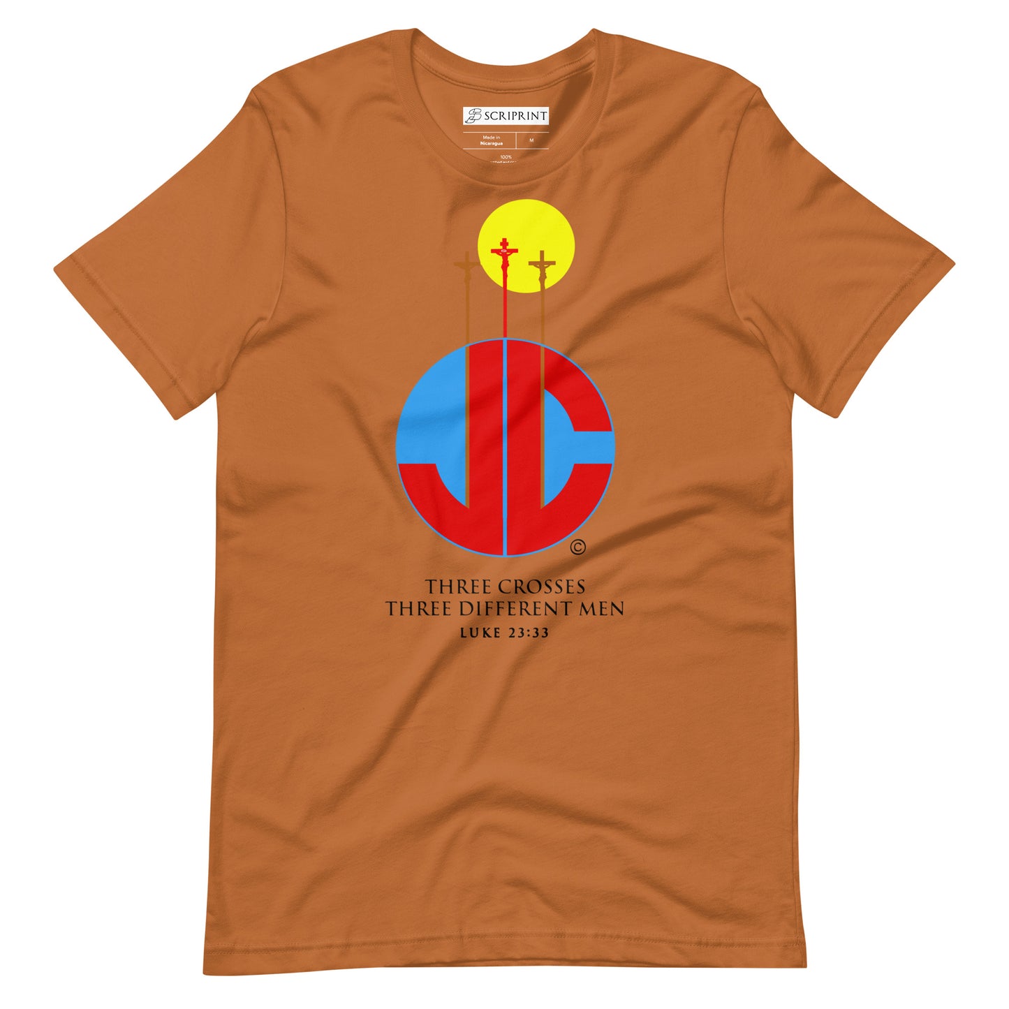 Three Crosses Unisex t-shirt