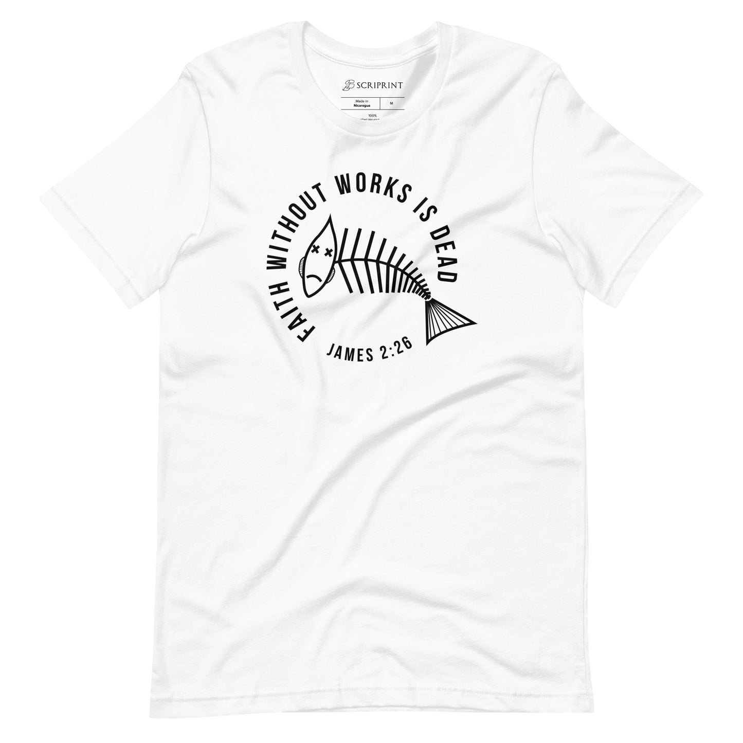 Faith Without Works Verse Short-Sleeve Unisex T-Shirt