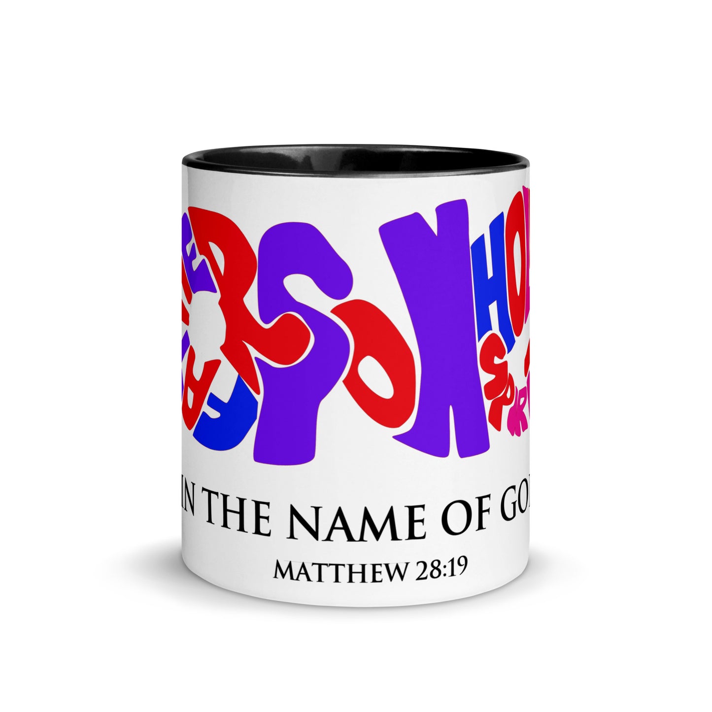 In the Name of God Mug with Color Inside