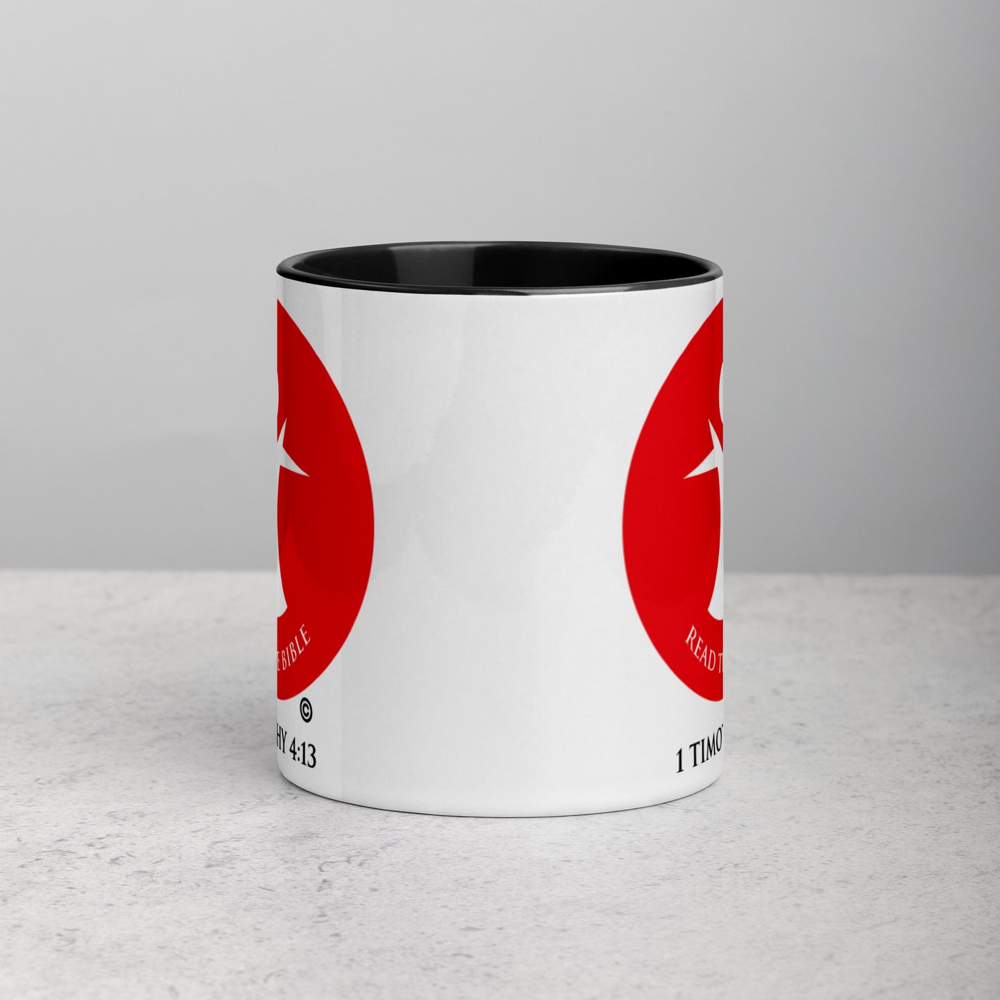 Read the Bible Mug with Color Inside