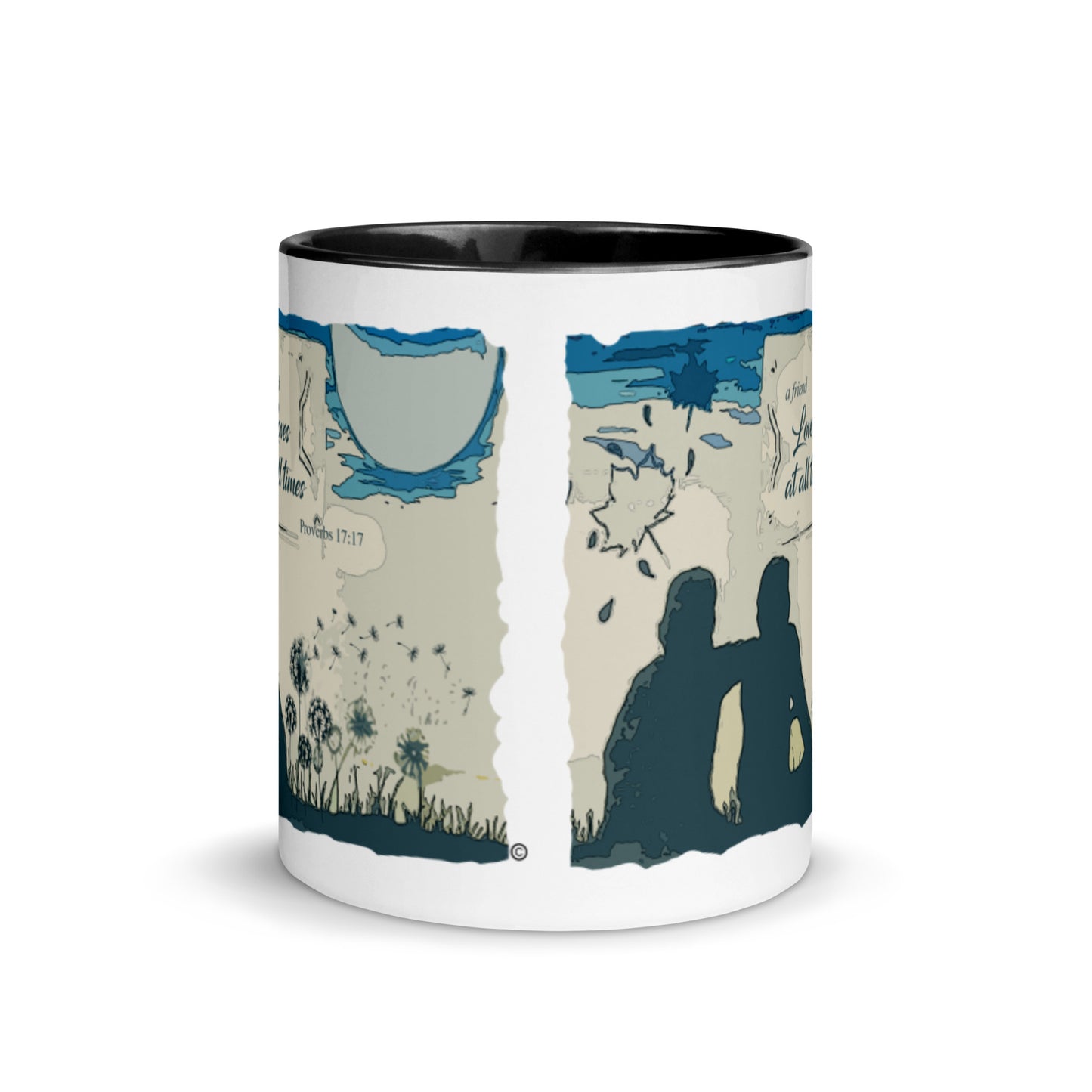 A Friend Loves at All Times Mug with Color Inside