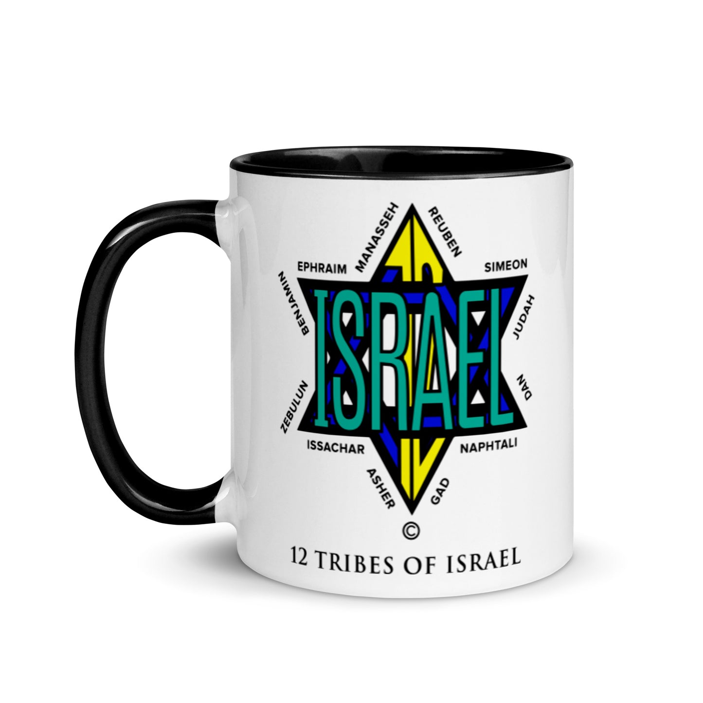 12 Tribes of Israel Mug with Color Inside