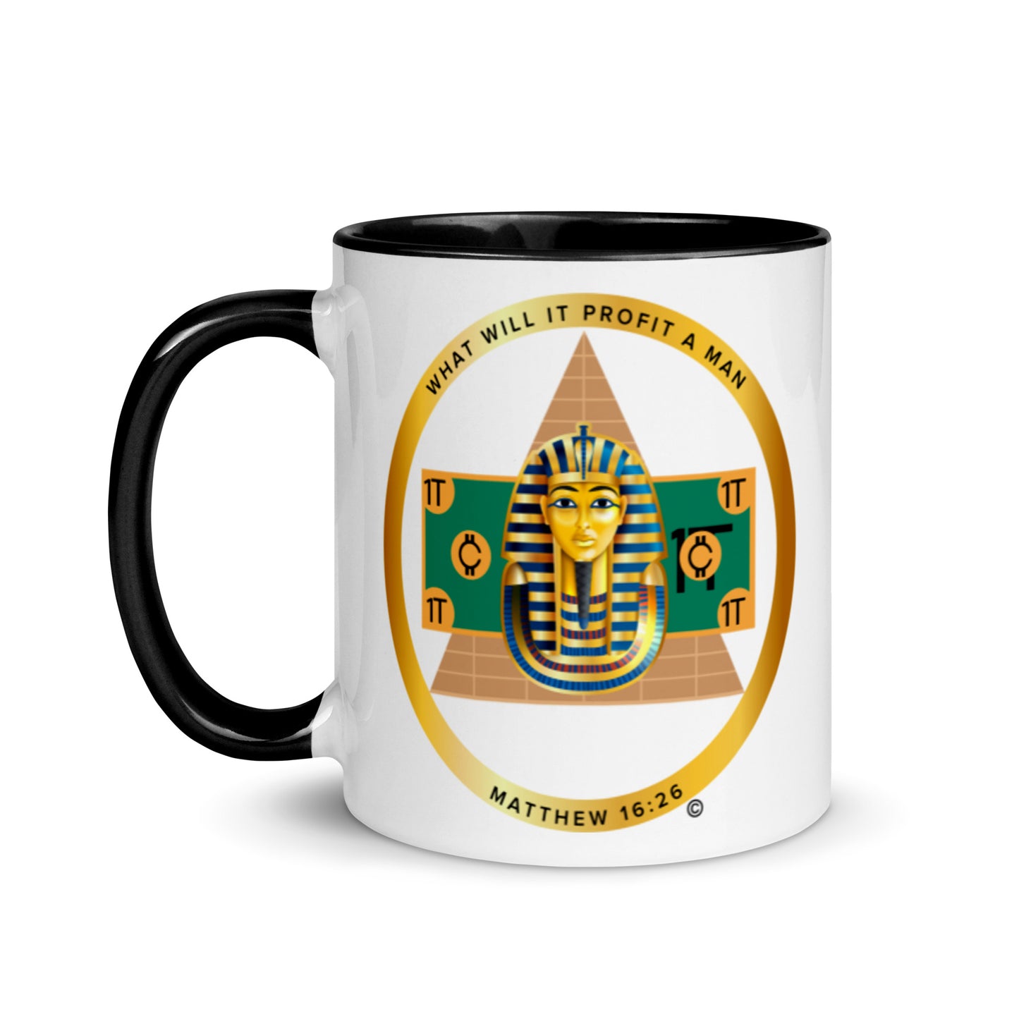 Matthew 16:26 Mug with Color Inside