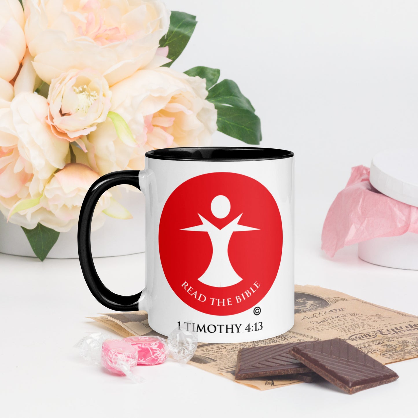 Read the Bible Mug with Color Inside