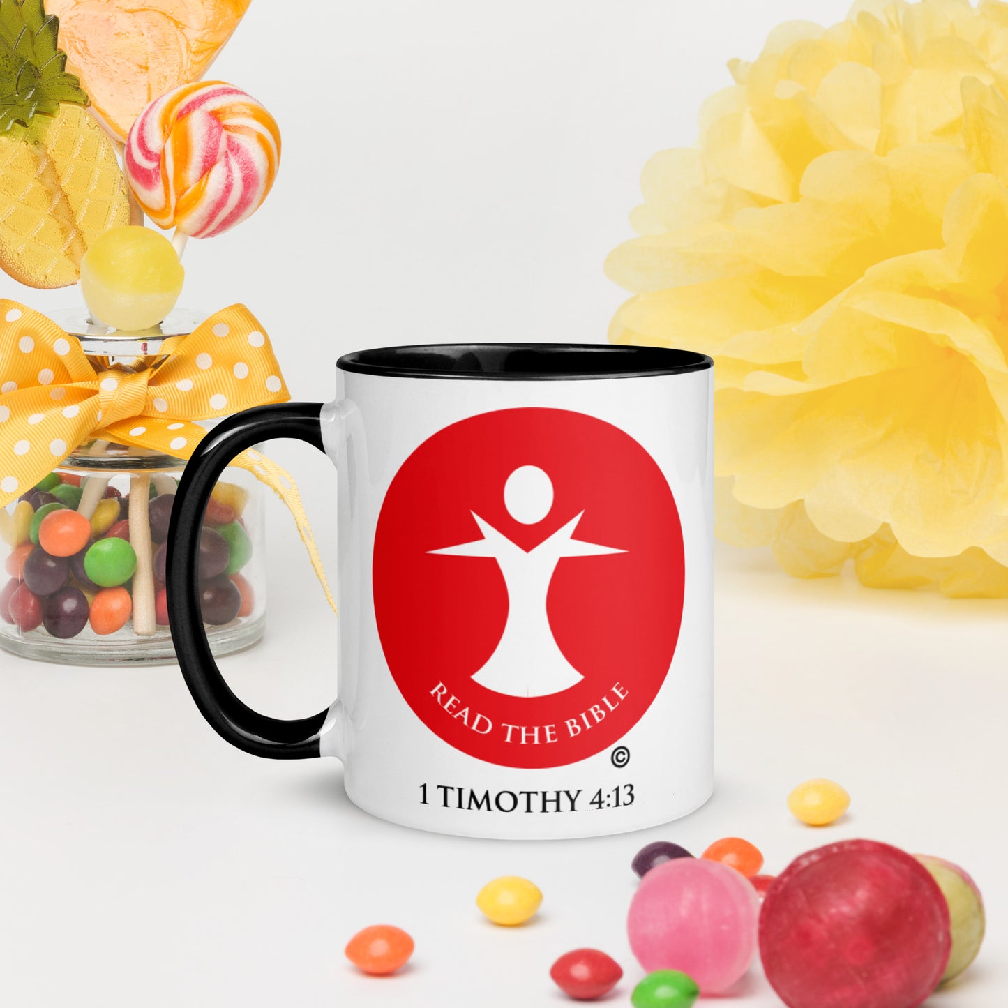 Read the Bible Mug with Color Inside