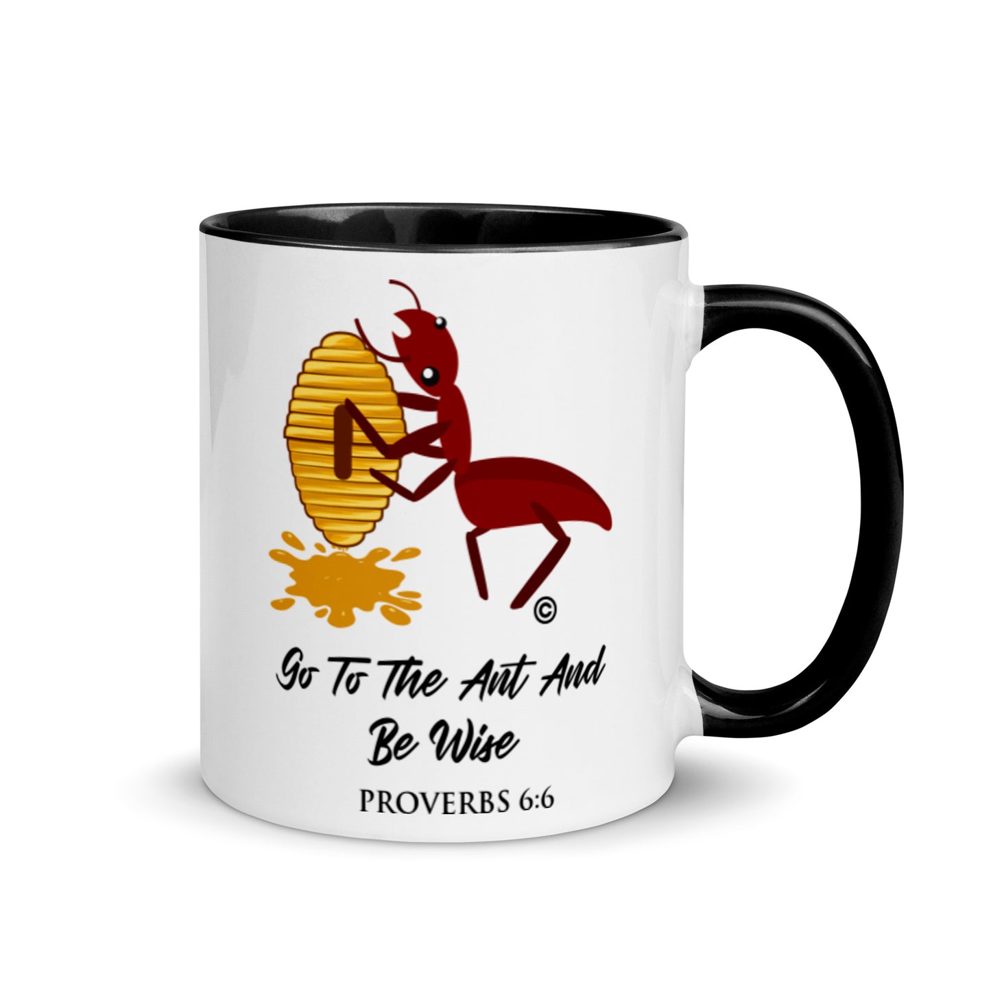 Proverbs 6:6 Mug with Color Inside