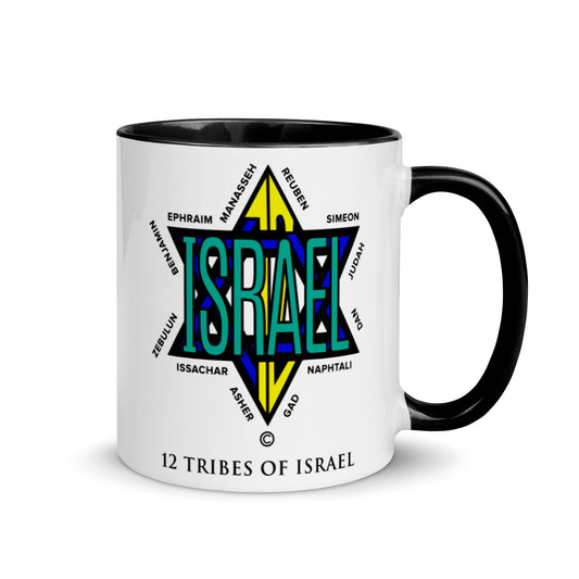 12 Tribes of Israel Mug with Color Inside