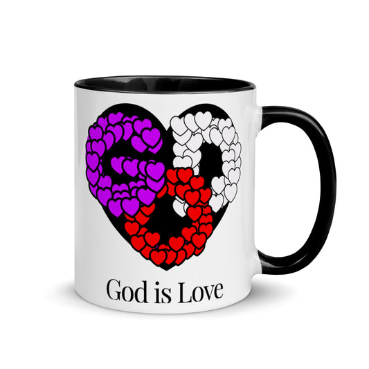 God is Love Mug with Color Inside