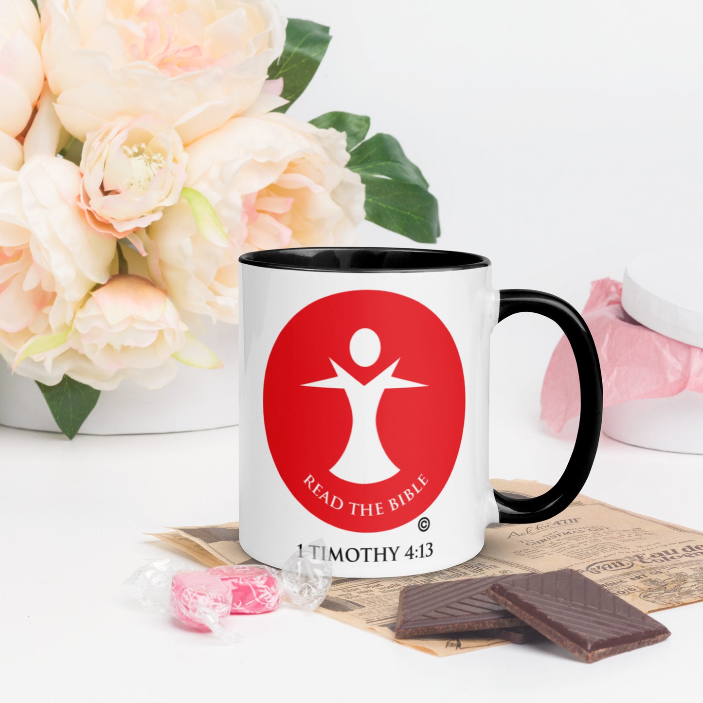 Read the Bible Mug with Color Inside