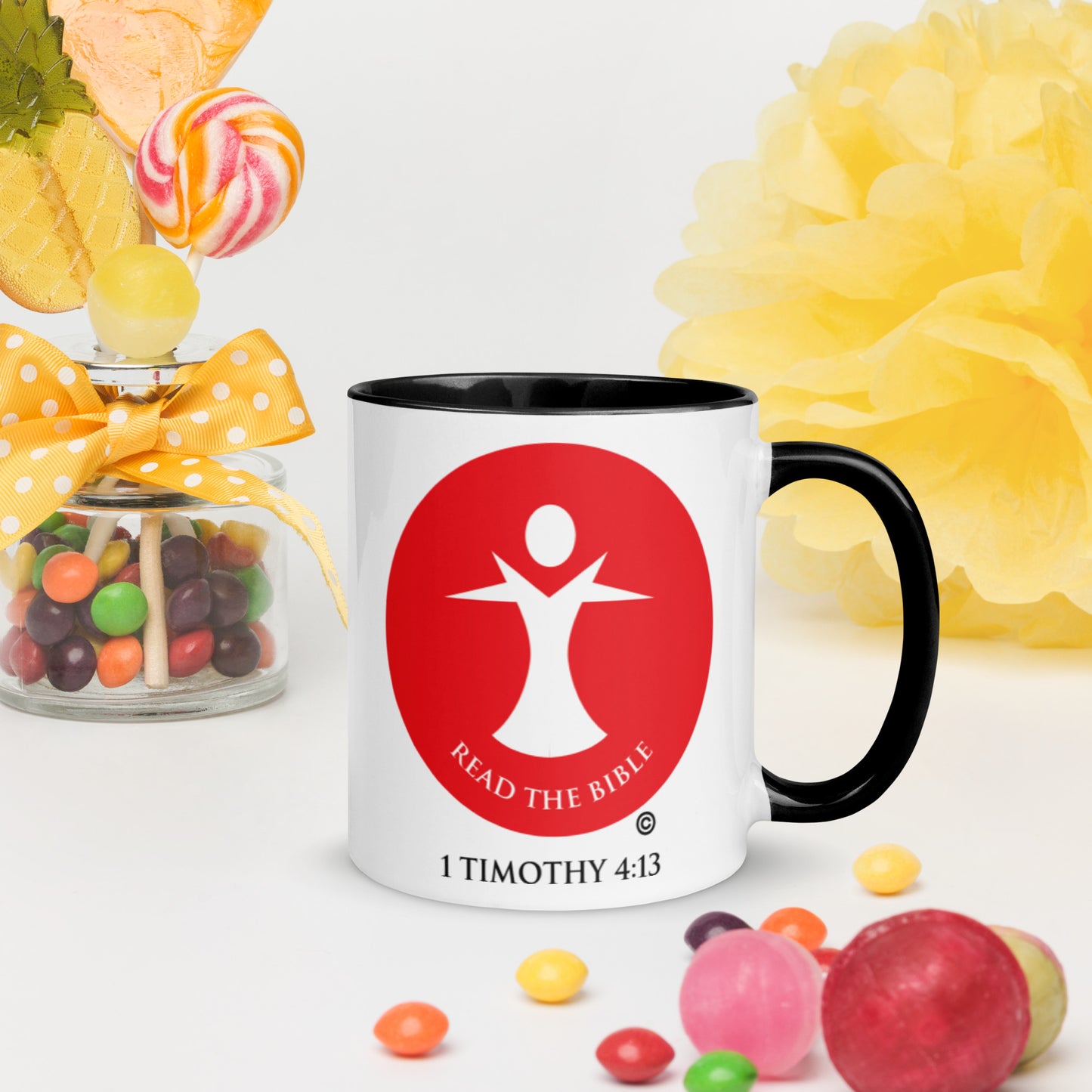 Read the Bible Mug with Color Inside