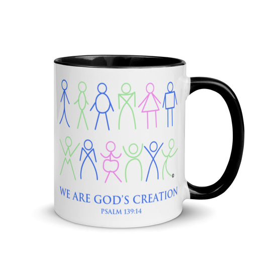 We Are God's Creation Mug with Color Inside