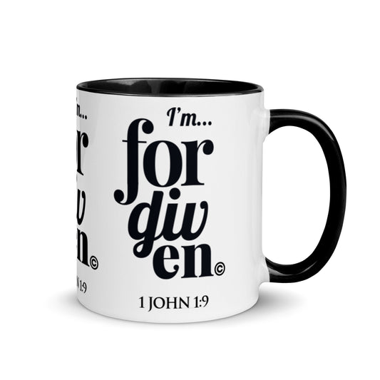 I'm Forgiven Mug with Color Inside