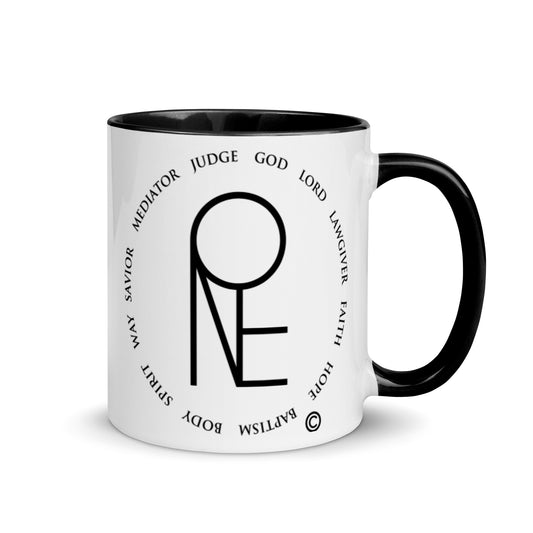 One God Mug with Color Inside