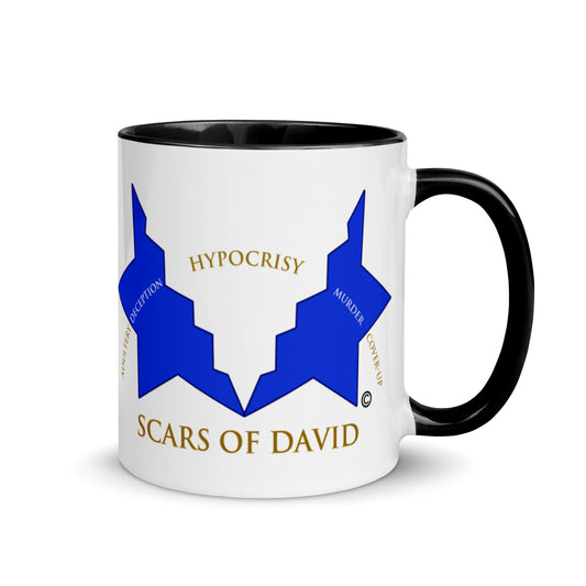 Scars of David Mug with Color Inside