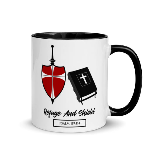 Refuge and Shield Mug with Color Inside