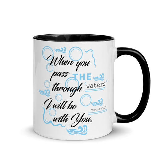 I Will Be With You Mug with Color Inside
