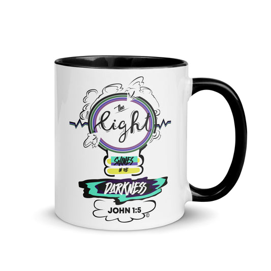 Light in the Darkness Mug with Color Inside