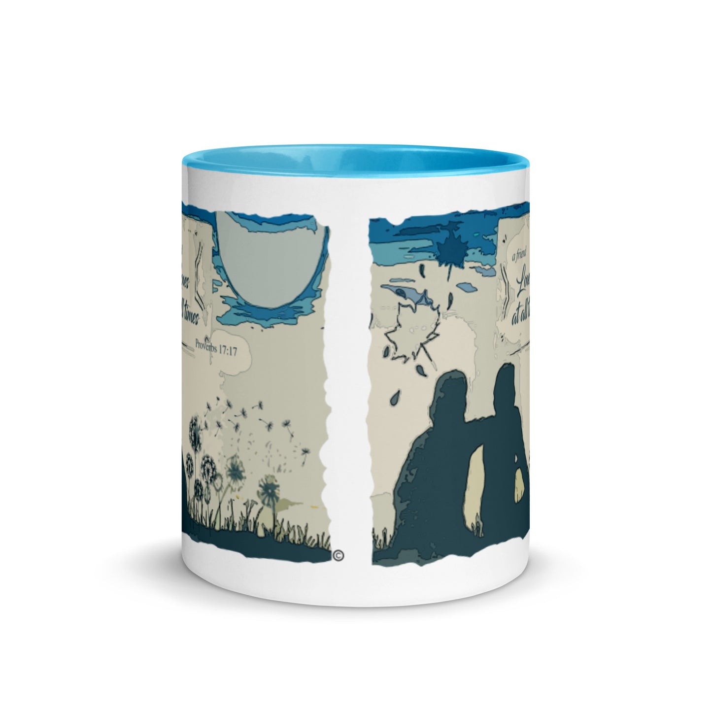 A Friend Loves at All Times Mug with Color Inside