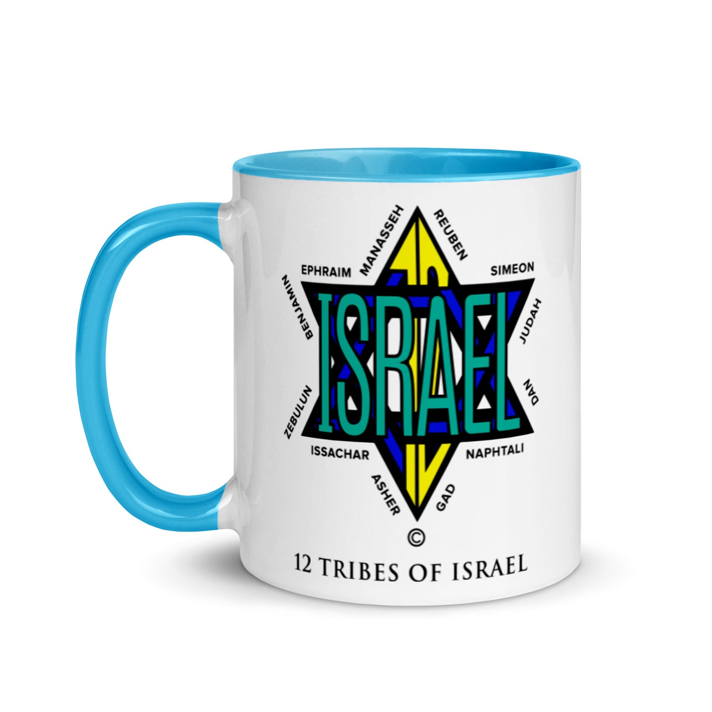 12 Tribes of Israel Mug with Color Inside