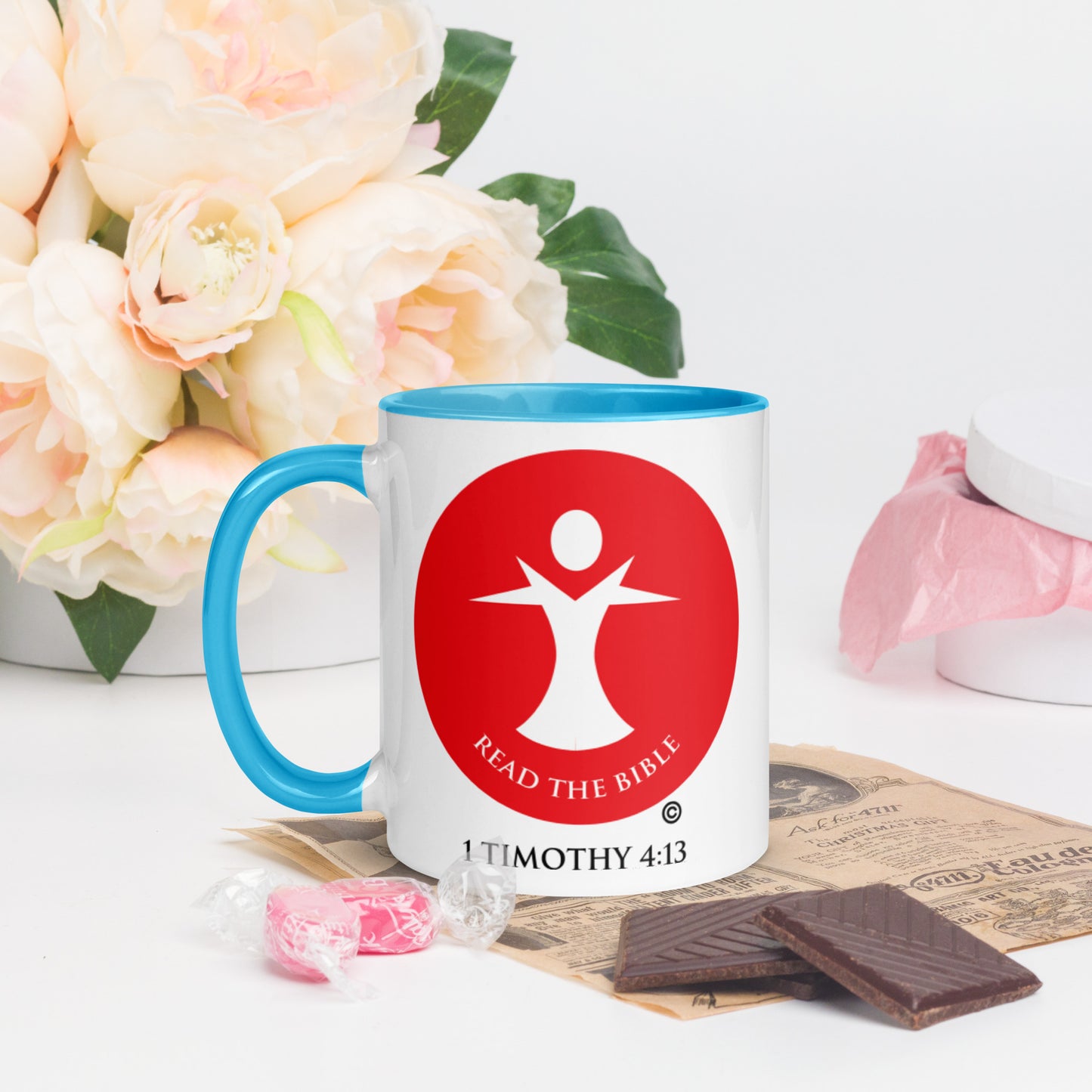 Read the Bible Mug with Color Inside
