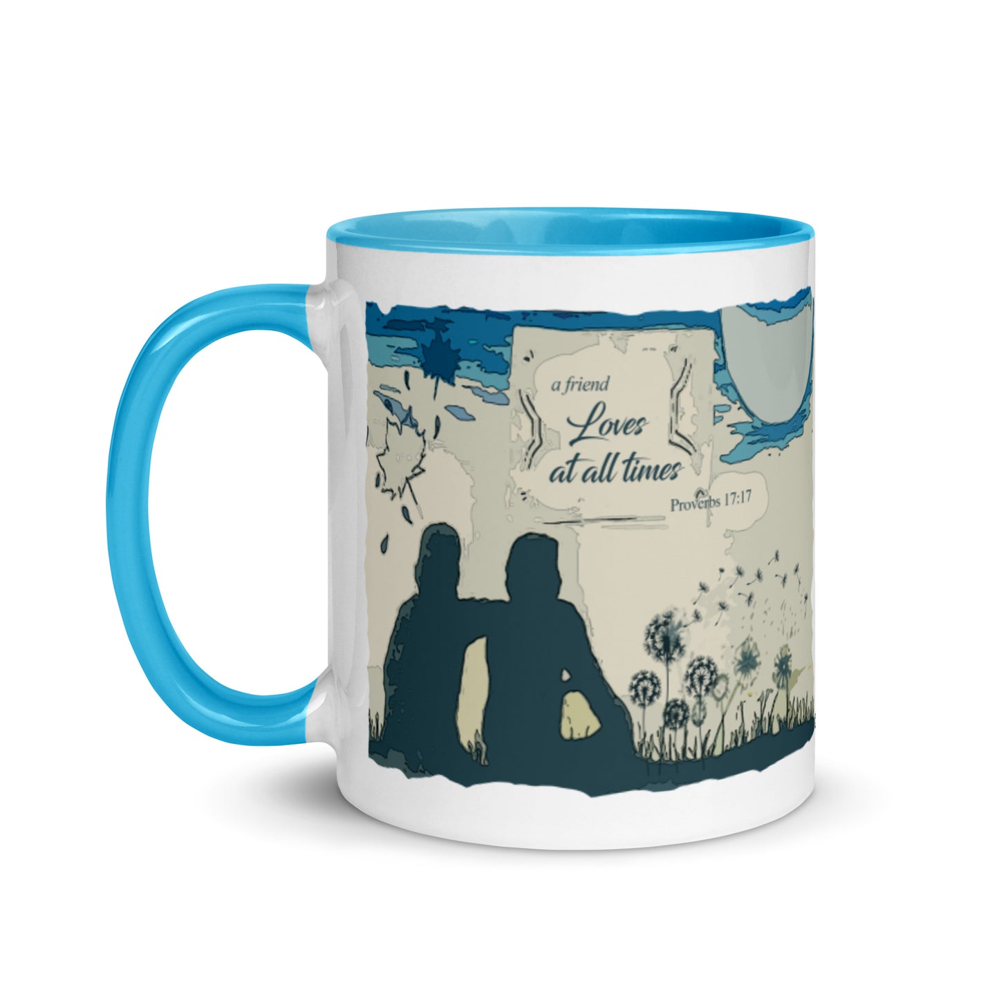 A Friend Loves at All Times Mug with Color Inside