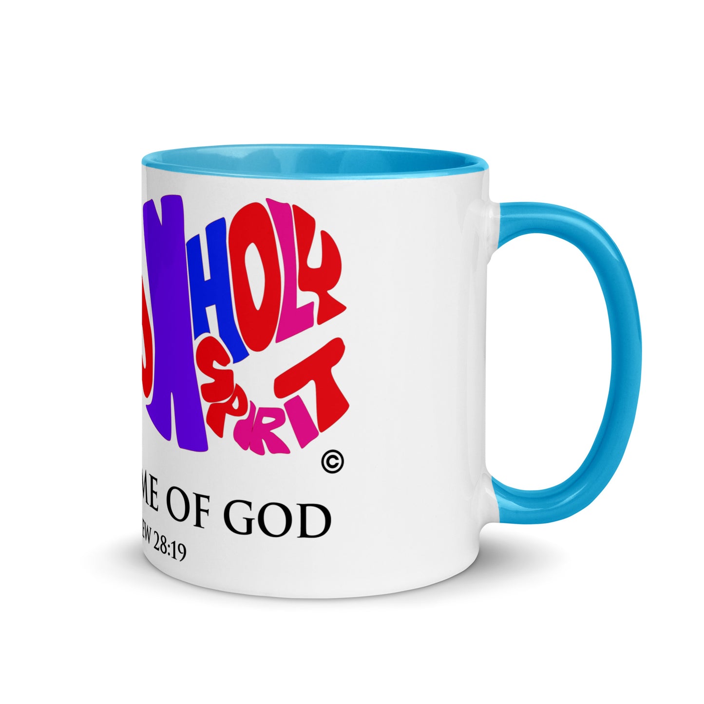 In the Name of God Mug with Color Inside