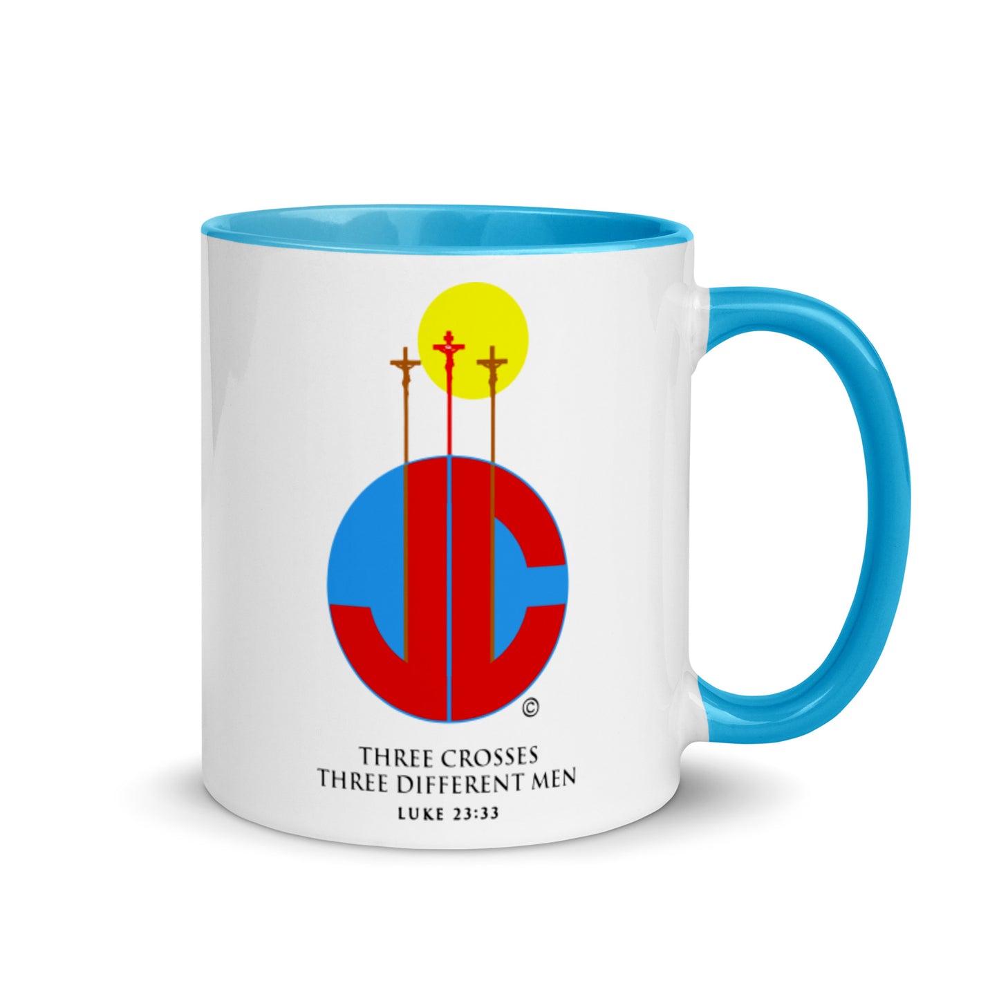 Three Crosses Mug with Color Inside
