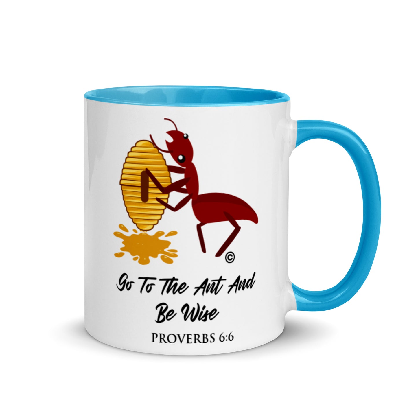 Proverbs 6:6 Mug with Color Inside