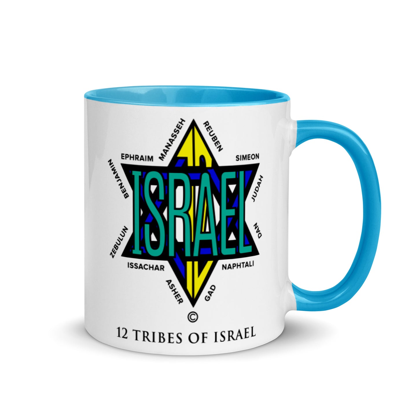 12 Tribes of Israel Mug with Color Inside