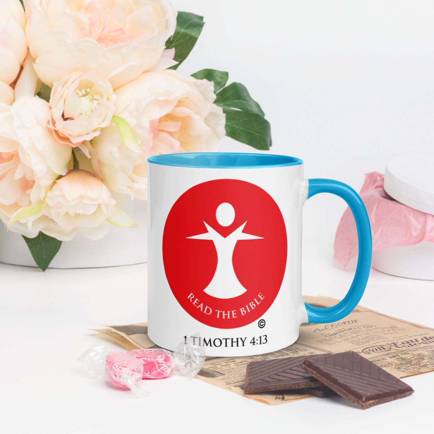 Read the Bible Mug with Color Inside