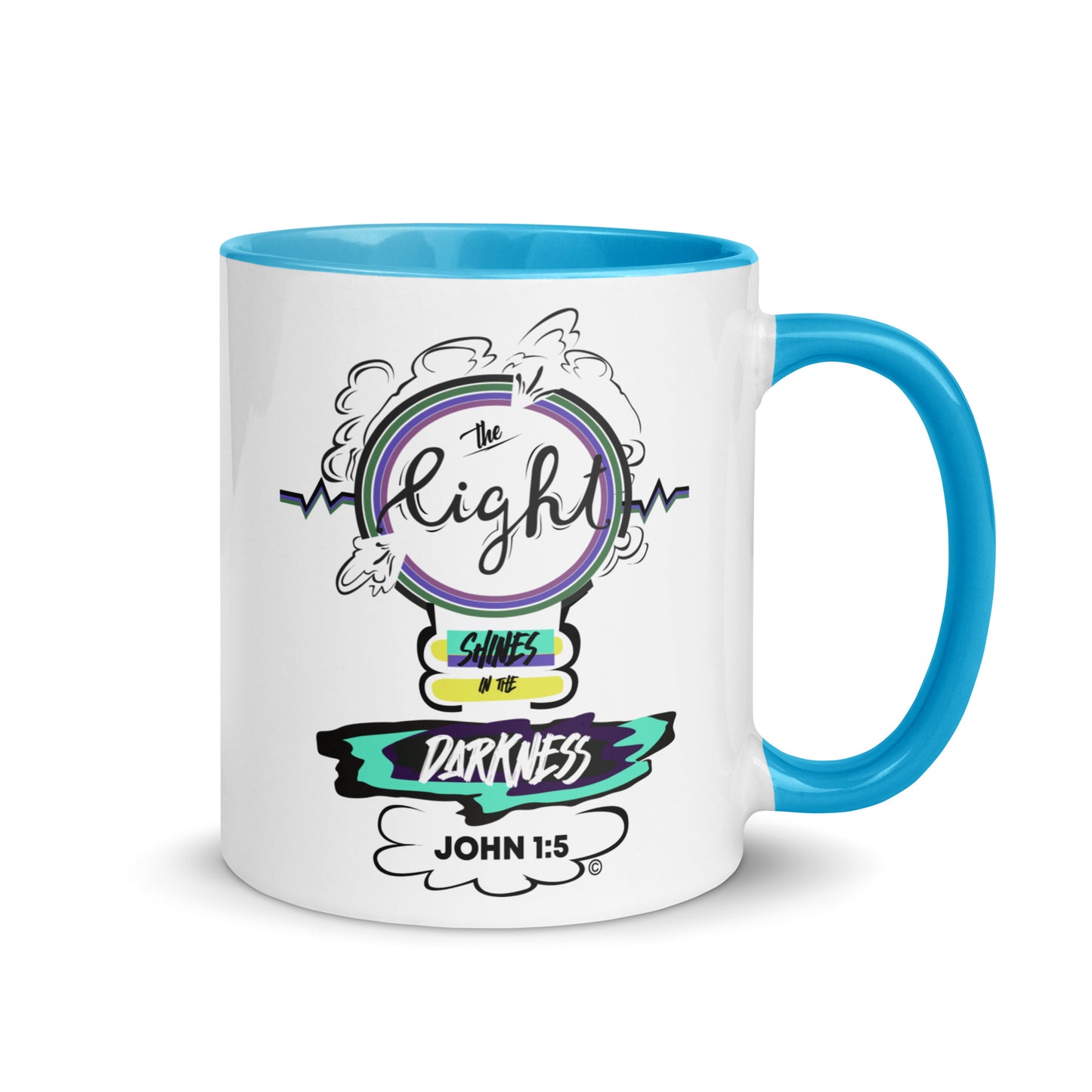 Light in the Darkness Mug with Color Inside