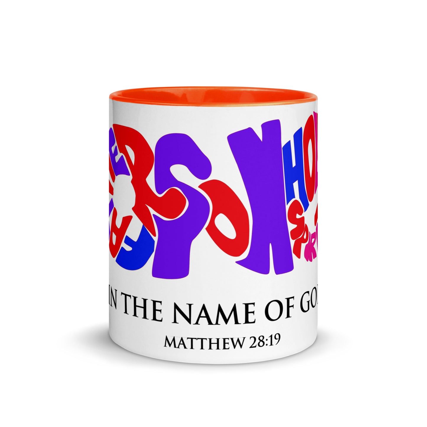 In the Name of God Mug with Color Inside