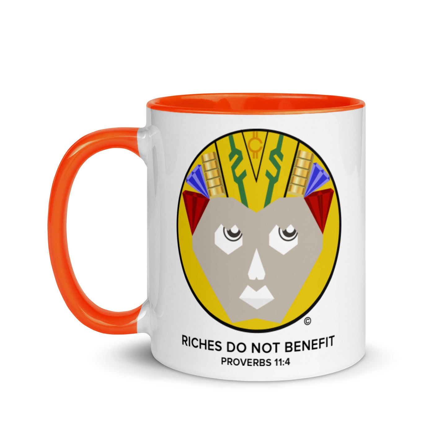 Riches Do Not Benefit Mug with Color Inside