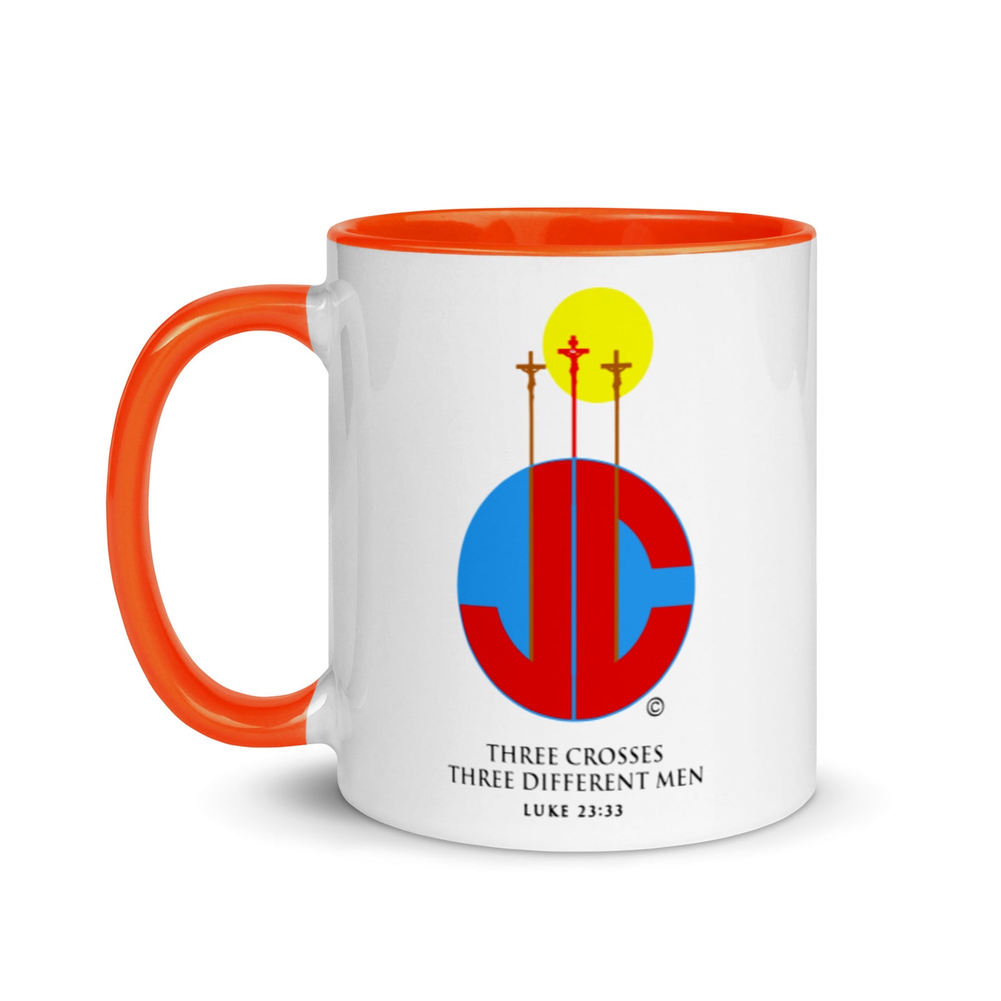 Three Crosses Mug with Color Inside