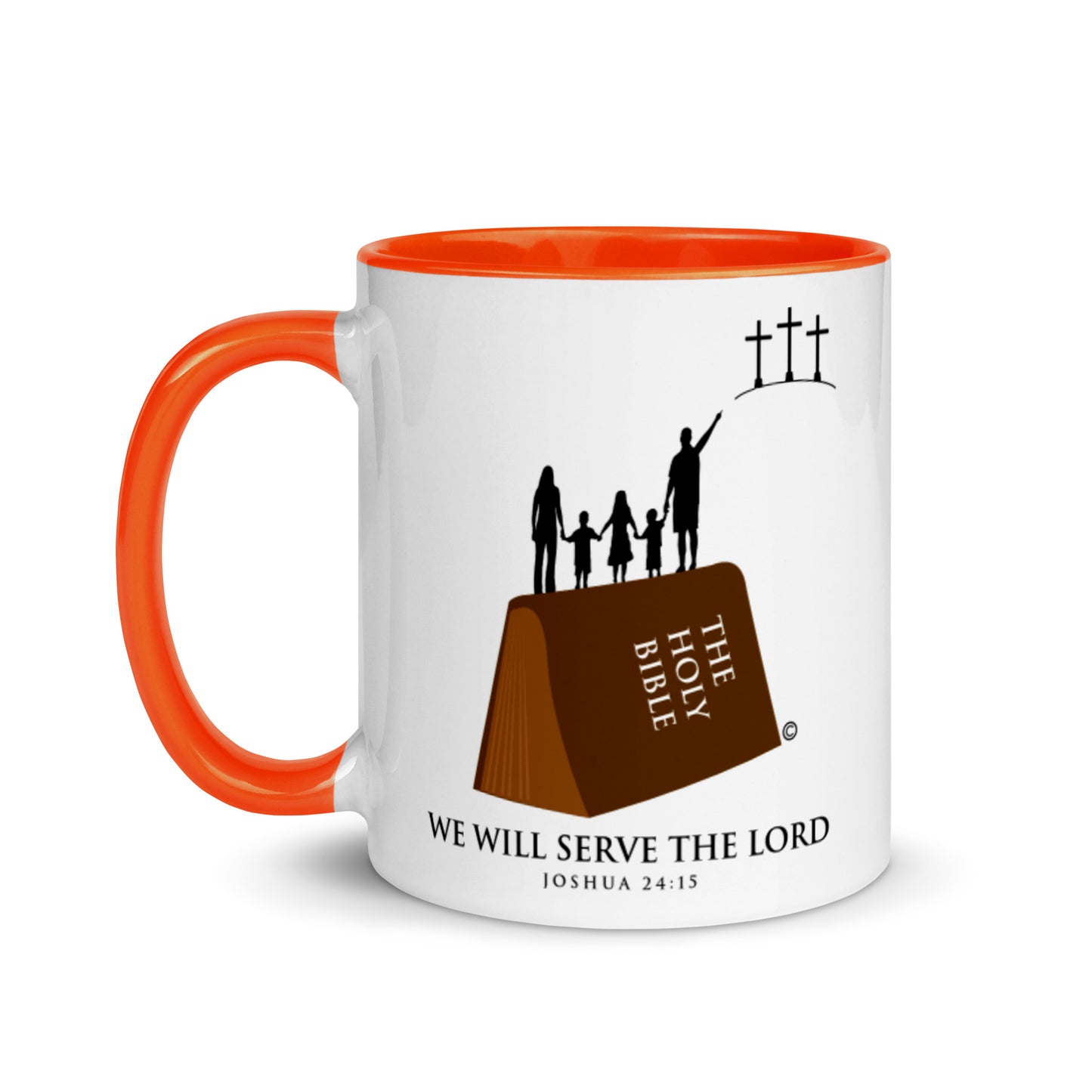 We Will Serve the Lord Mug with Color Inside