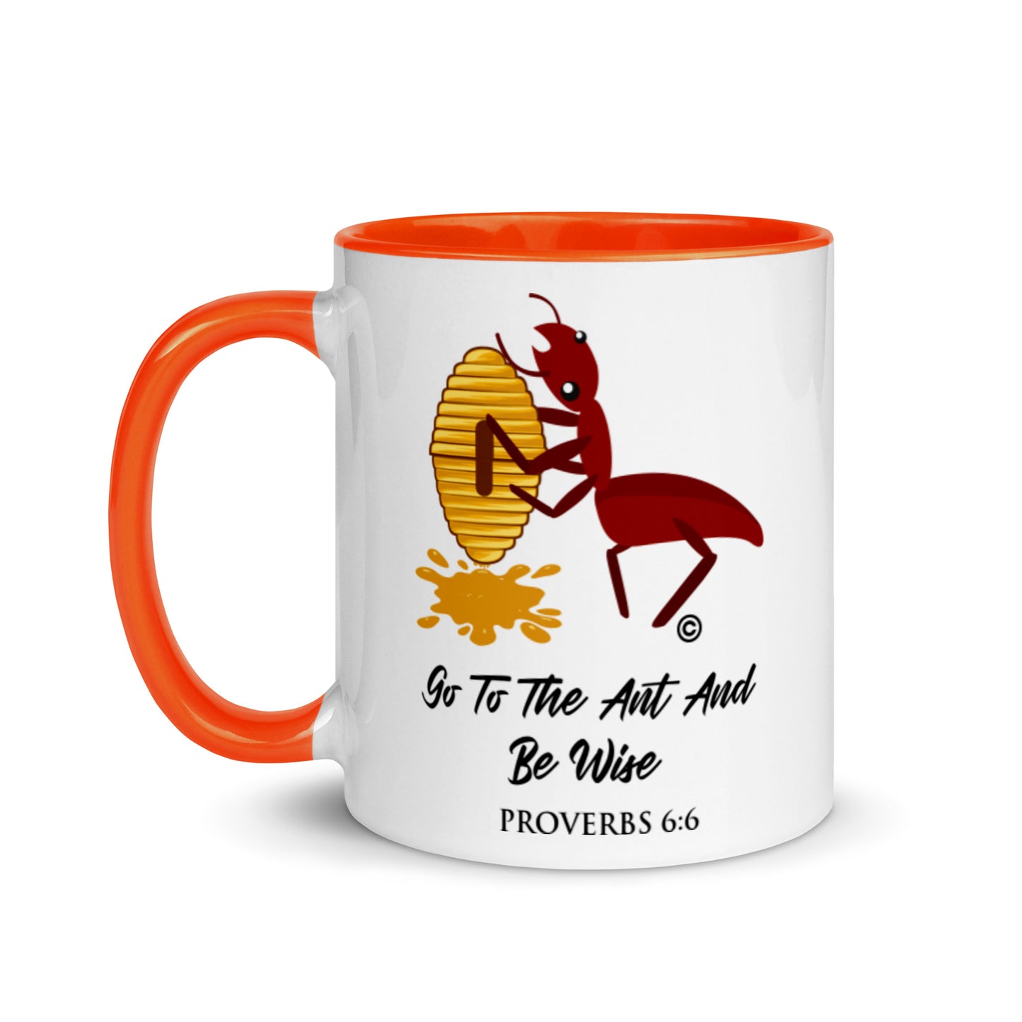 Proverbs 6:6 Mug with Color Inside