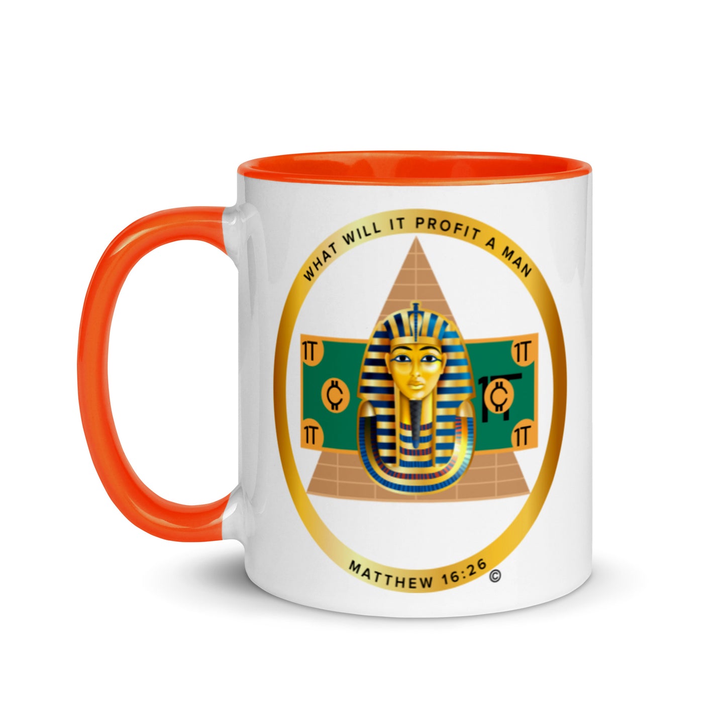 Matthew 16:26 Mug with Color Inside