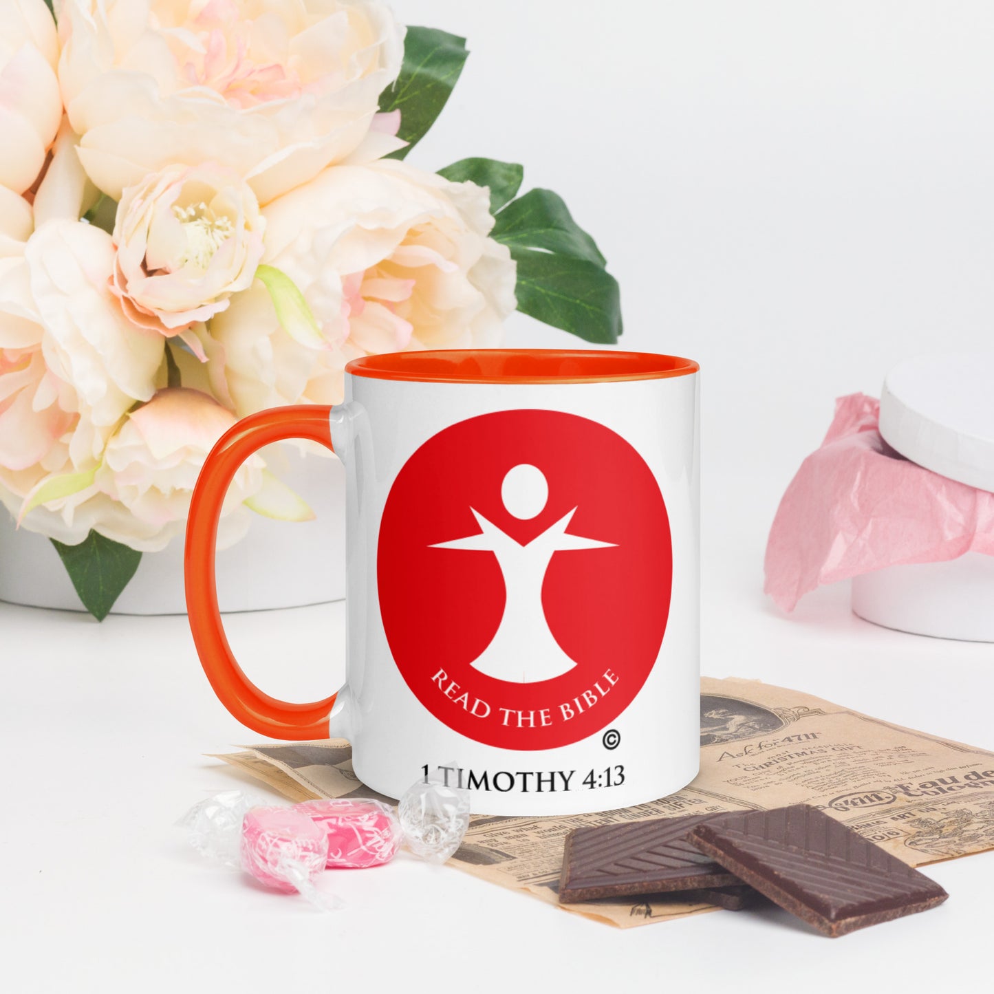 Read the Bible Mug with Color Inside