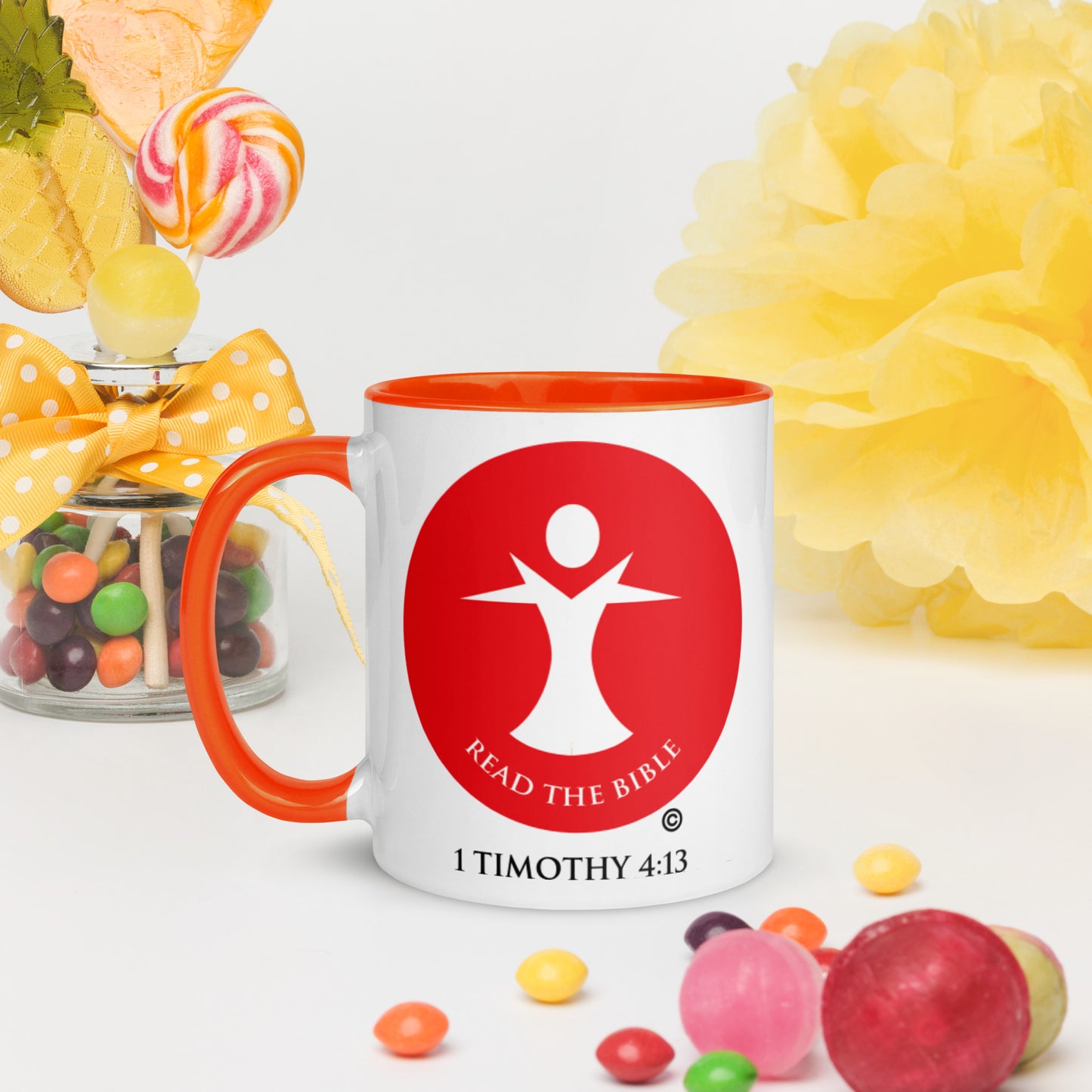 Read the Bible Mug with Color Inside