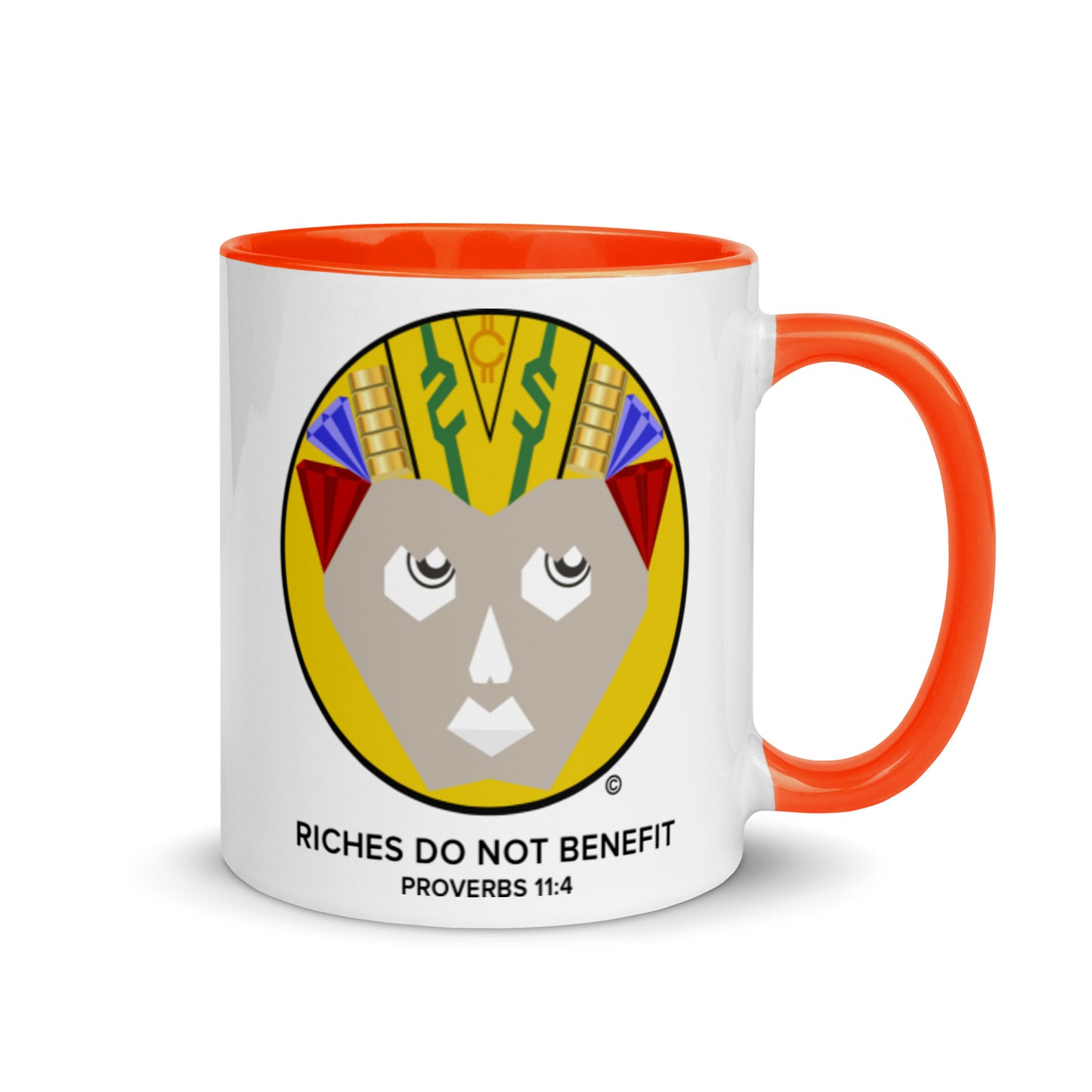 Riches Do Not Benefit Mug with Color Inside