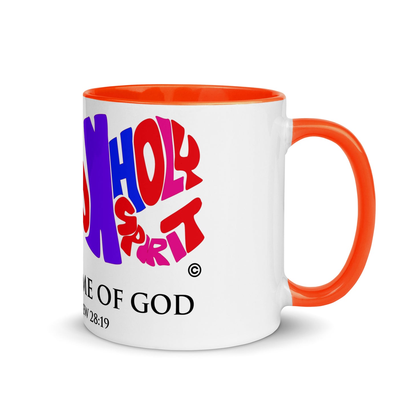 In the Name of God Mug with Color Inside