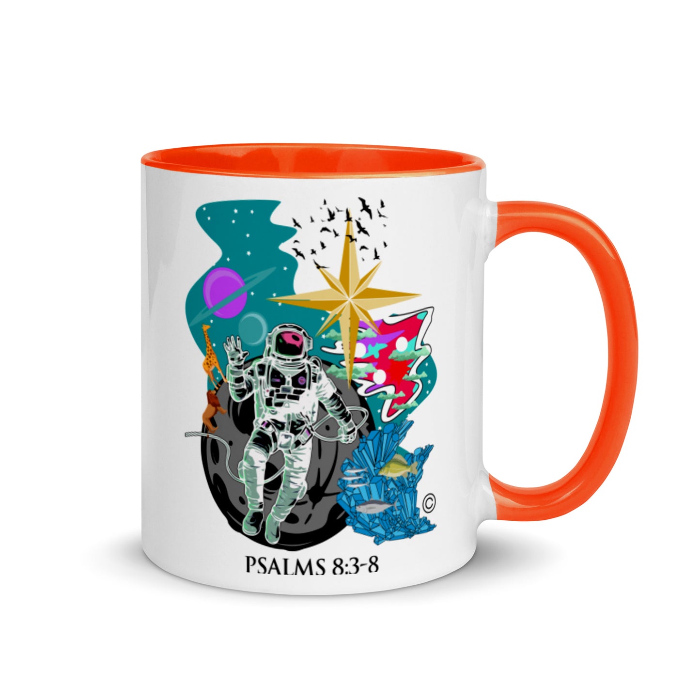 God's Creation Mug with Color Inside