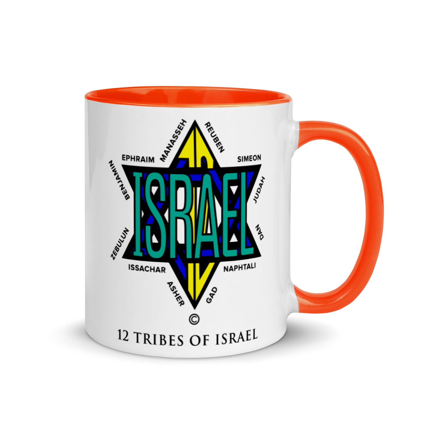 12 Tribes of Israel Mug with Color Inside